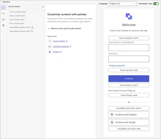 Customize Screens With Partials