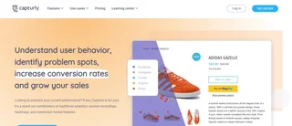 Homepage With A Segment Heatmap On A Shoe Store