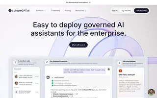 Customgpt Homepage With A Cited Member Answer