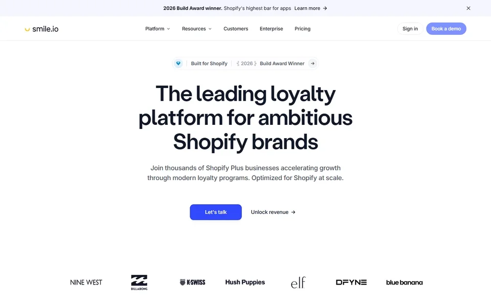 Smile Io Homepage