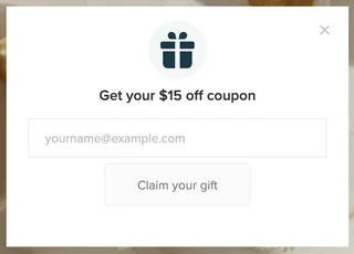 Referral Discount Claim Popup