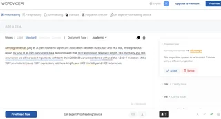 Document Editor With Proofreading Suggestions