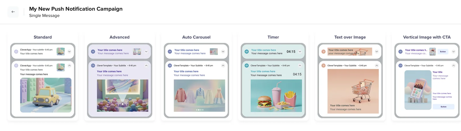 Push Notification Templates