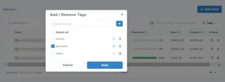 Add Or Remove Inbox Tags