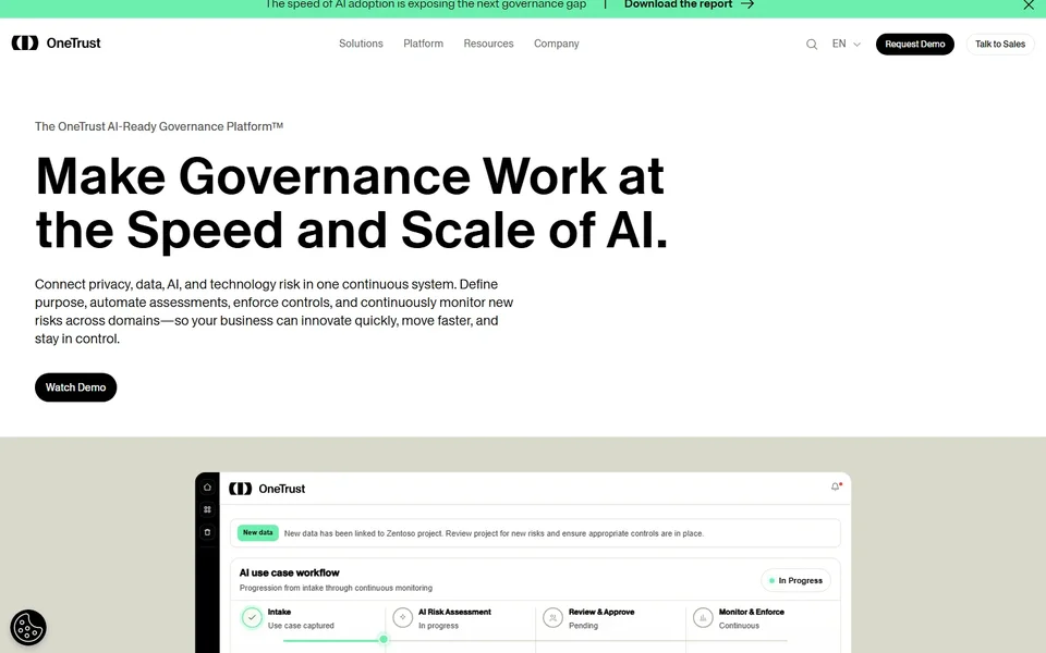 Onetrust Homepage