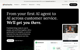 Freshdesk Homepage