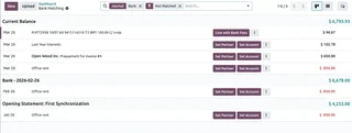 Bank Matching List Of Unmatched Bank Lines