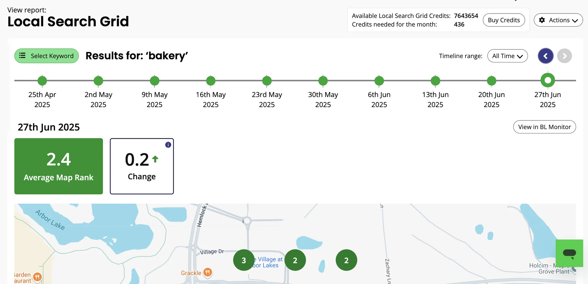 Local Search Grid Map