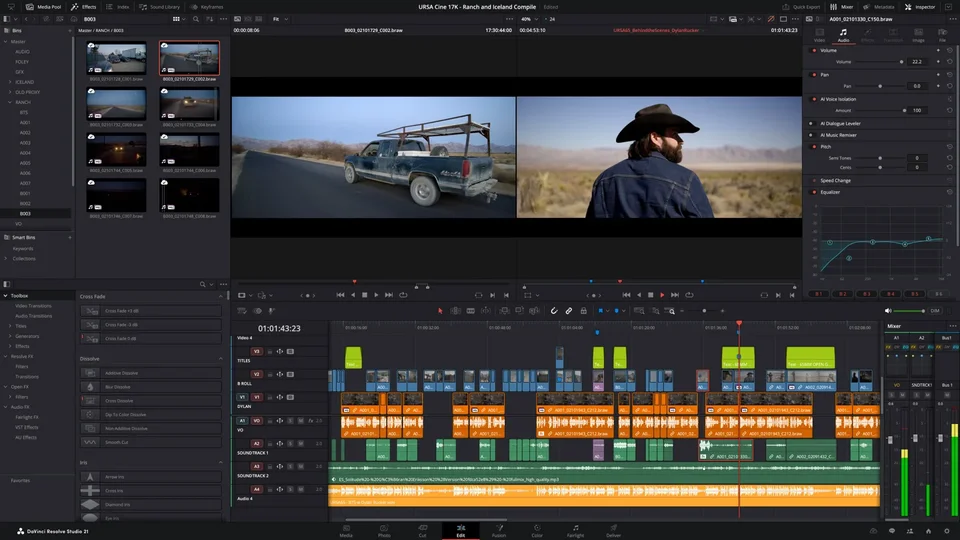 Davinci Resolve Edit Page