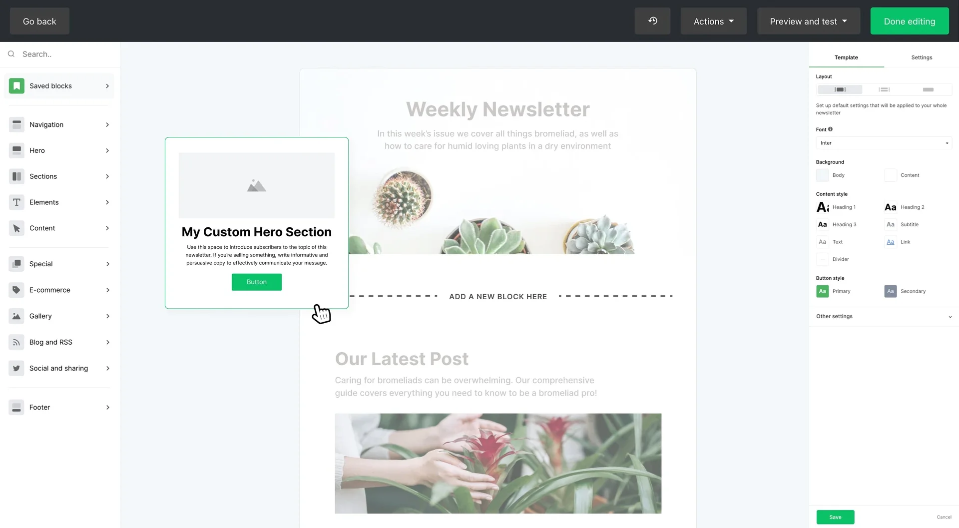 Drag And Drop Email Editor
