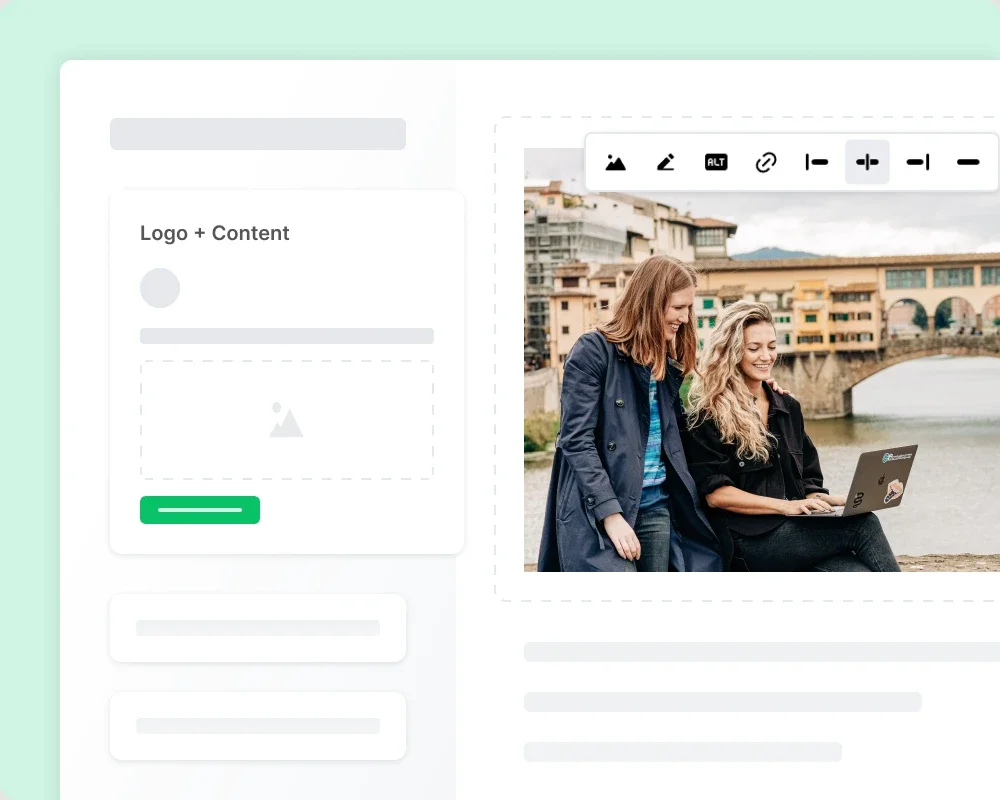 Email Editor Image Toolbar