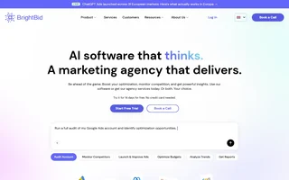 Brightbid Homepage With The Audit Composer