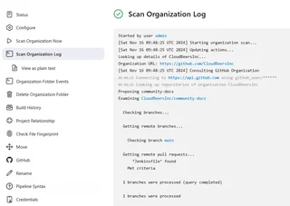 Scan Organization Log