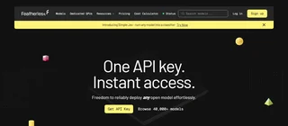 Featherless Homepage Hero And Model Search Bar