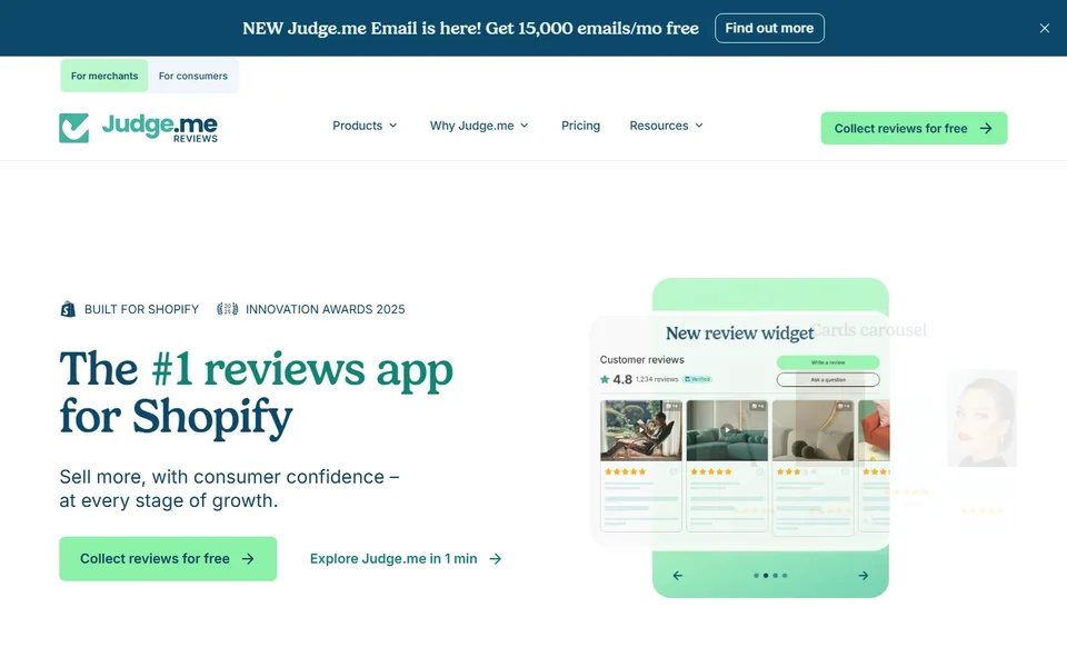 Judge Me Homepage