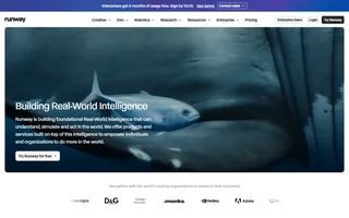 Runway Homepage Hero And Navigation