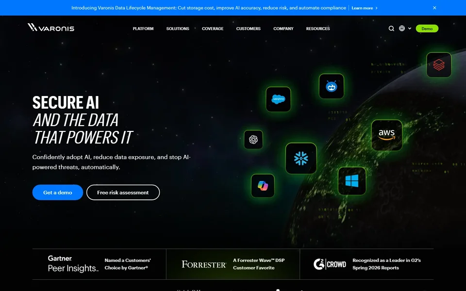 Varonis Homepage