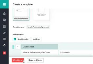 Template Creation With Recipients In Order