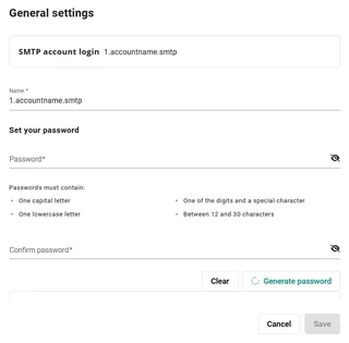 Smtp Account Settings