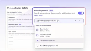 Knowledge Search Personalization Settings