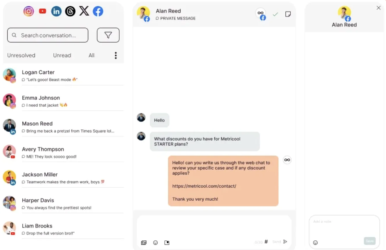 Unified Social Inbox
