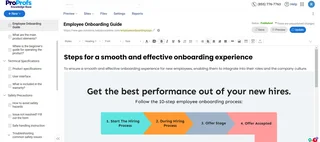 Article Editor With The Page Tree And Toolbar