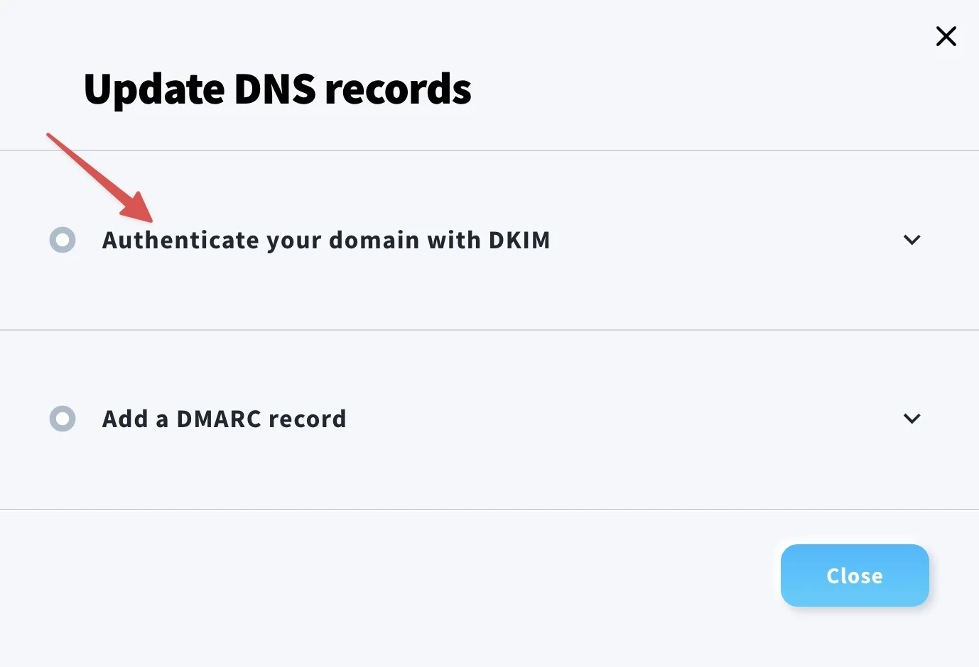 Domain Authentication Setup
