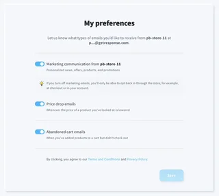 Subscriber Preference Center
