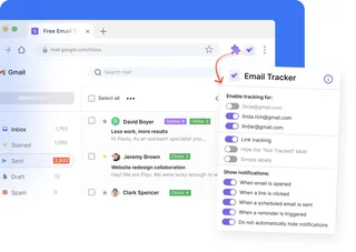 Email Tracker Settings