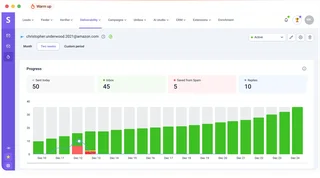 Email Warm Up Dashboard