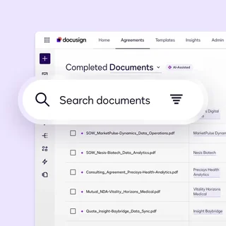 Searching Completed Documents In Docusign