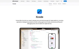 Xcode Developer Page With Editor Preview