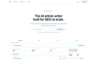 Byword Homepage With The Keyword Research Demo