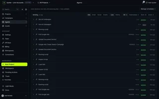 Agents Activity Log