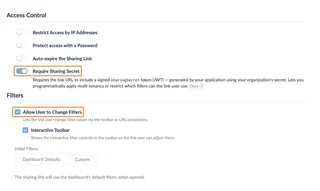 Sharing Link Access Controls