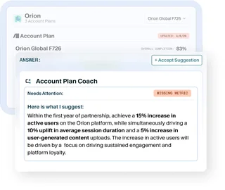 Account Plan With A Coaching Suggestion