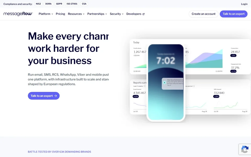 Messageflow Homepage