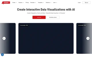 Infogram Homepage With Ai Chart Headline
