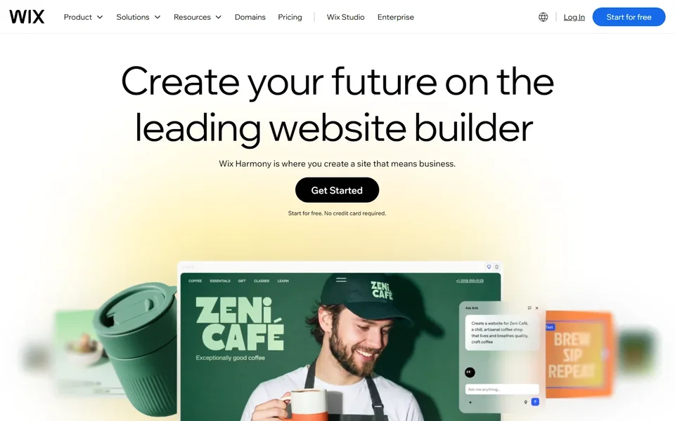 Wix Homepage