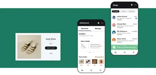 Store Dashboard And Mobile Chat