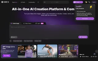 Seaart Homepage With Creation Interface