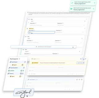 Signing Progress And Completed Fields
