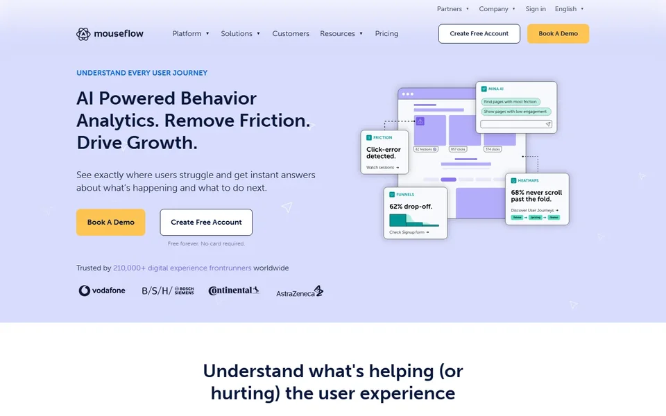 Mouseflow Homepage
