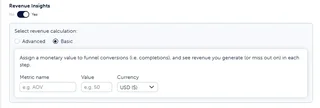 Revenue Insights Configuration