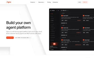 Agno Homepage With The Control Plane Demo