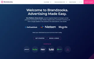 Brandzooka Homepage With Its Advertising Pitch