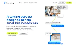 Simpletexting Homepage