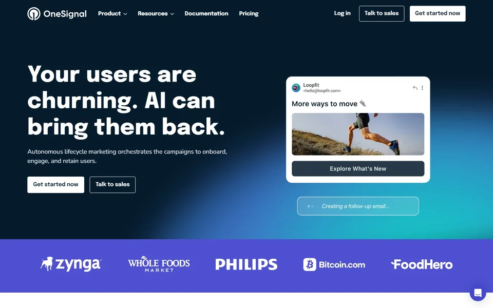 Onesignal Homepage