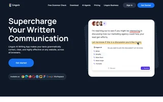 Linguix Homepage With The Ai Rewrite Menu