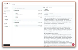 Events Timeline Of Agent Tasks And Model Calls